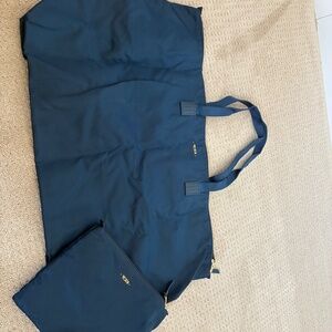 Tumi Just in Case Tote Blue and Gold